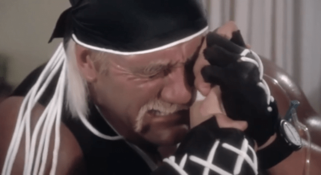 Rip crying at the hospital