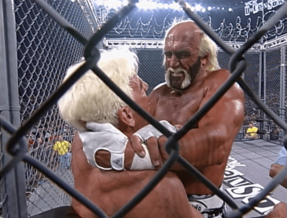 Hogan vs. Flair Barbed Wire Cage - Uncensored 1999