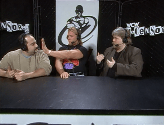 Chris Jericho in the internet booth - Uncensored 99