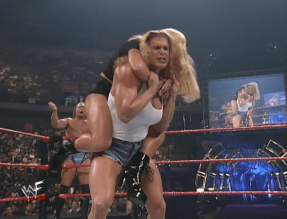 Jarrett and Debra vs. Venis and Bass - Over the Edge 1999