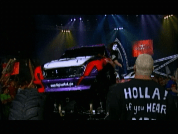 Lex Luger in a monster truck - Great American Bash 1999