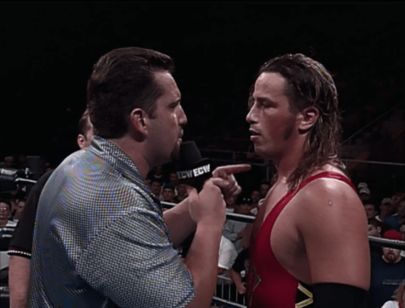 Corino confronts Dreamer - Heat Wave 1999
