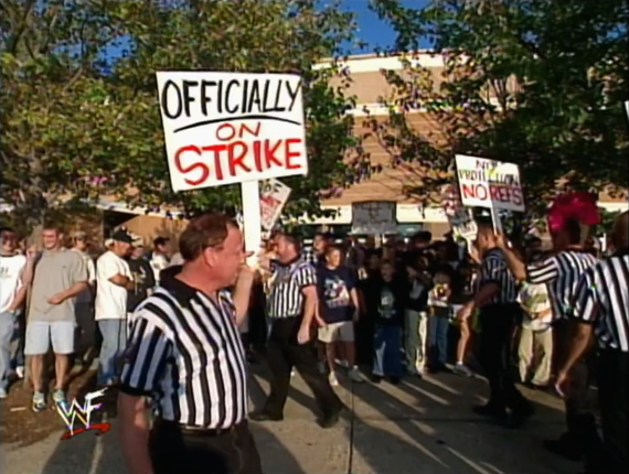 Referee Strike - Unforgiven 1999