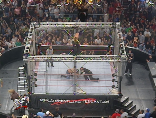 The Hardy Boyz vs. Edge & Christian Cage Match - Unforgiven 2000