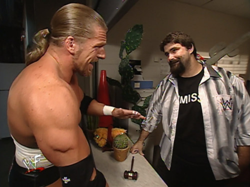 Triple H speaks with Mick Foley - Unforgiven 2000
