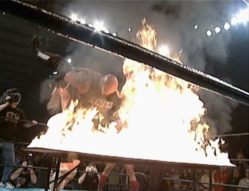 Balls Mahoney and Chilly Willy vs. Da Baldies Flaming Tables Match - November to Remember 2000