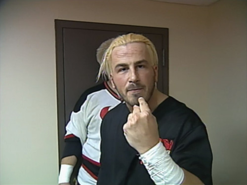 Steve Corino and Jack Victory cut a promo backstage - Guilty as Charged 2001