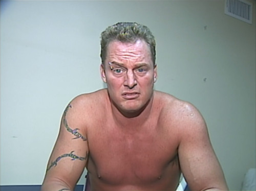 The Sandman cuts a promo backstage - Guilty as Charged 2001