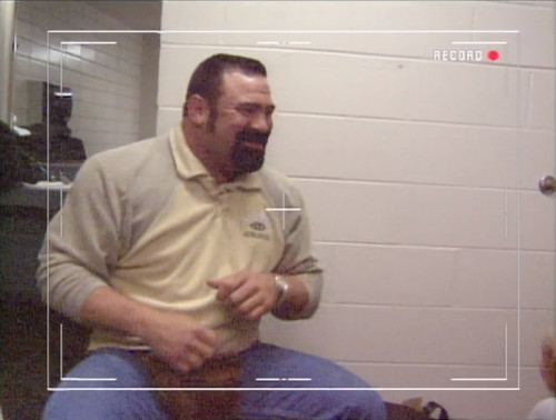 Buff Bagwell talks with Rick Steiner backstage - WCW Greed