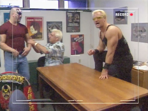 The Magnificent Seven meet backstage - WCW Greed